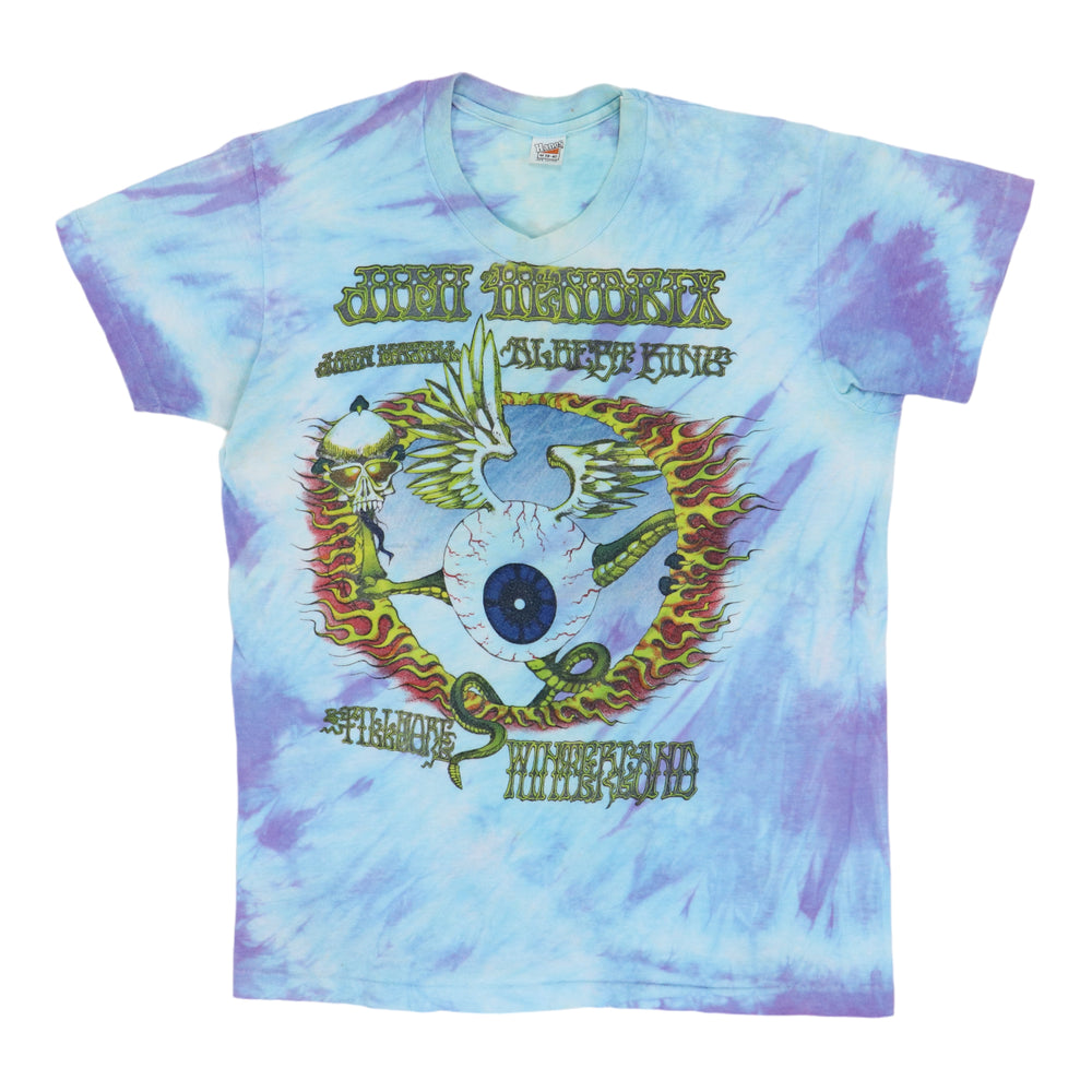 1970s Jimi Hendrix Fillmore Winterland Tie Dye Shirt