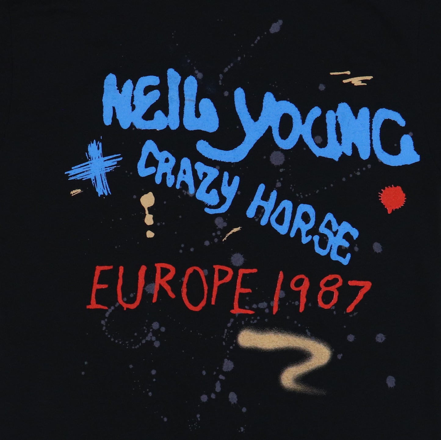 1987 Neil Young Crazy Horse Europe Tour Shirt