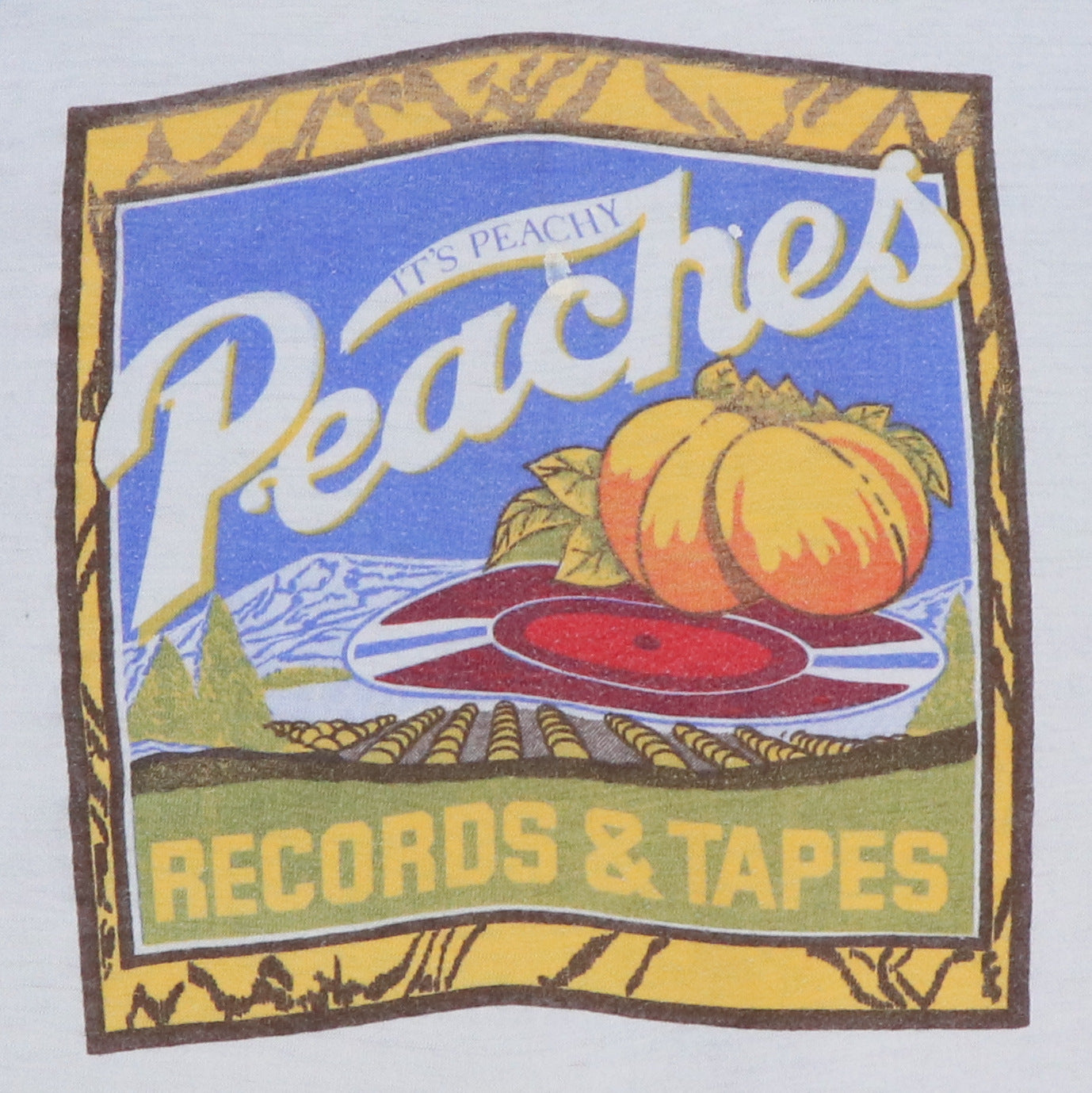 1970s Peaches Records & Tapes Jersey Shirt – WyCo Vintage