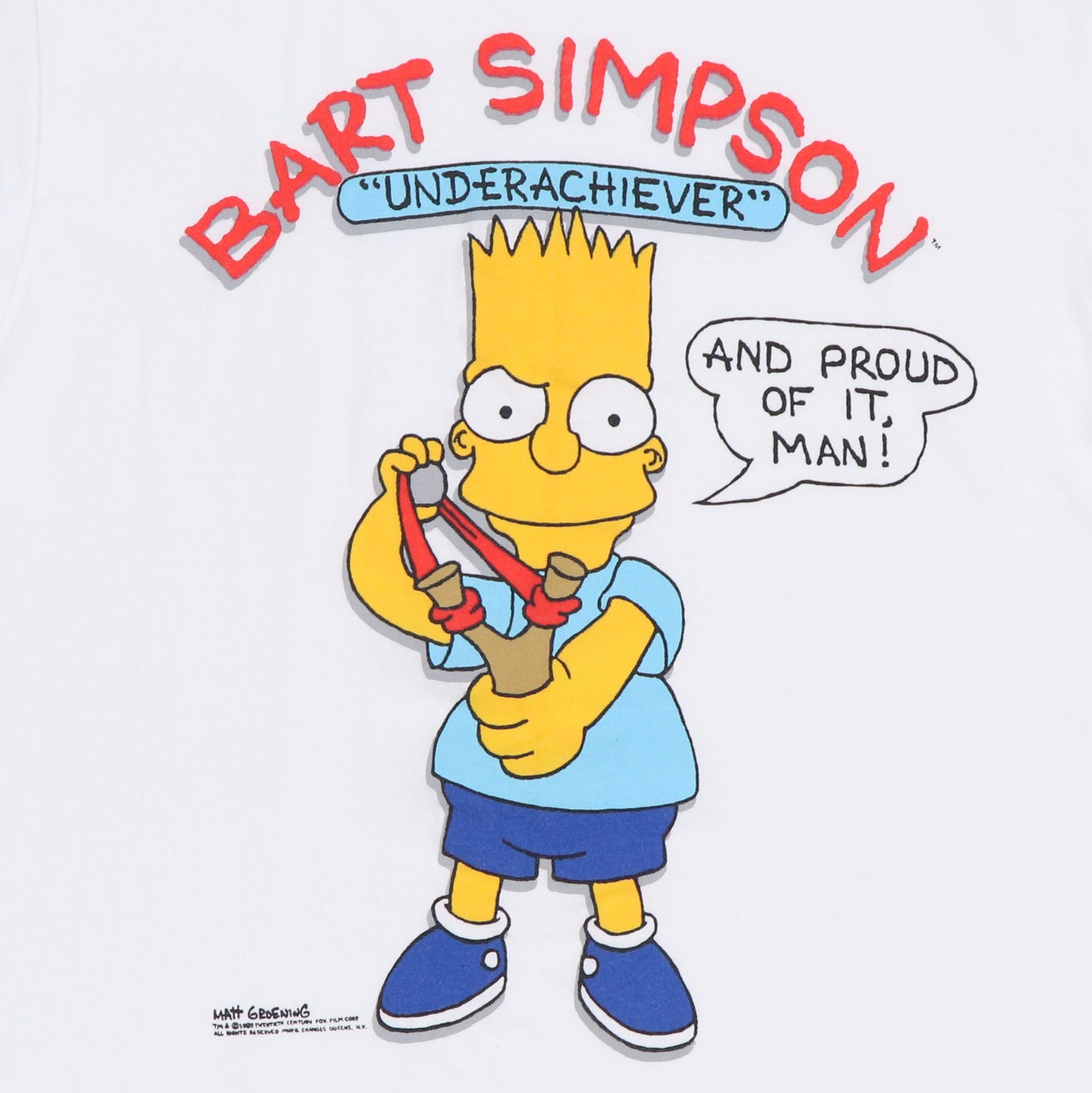 1989 The Simpsons Underachiever Shirt