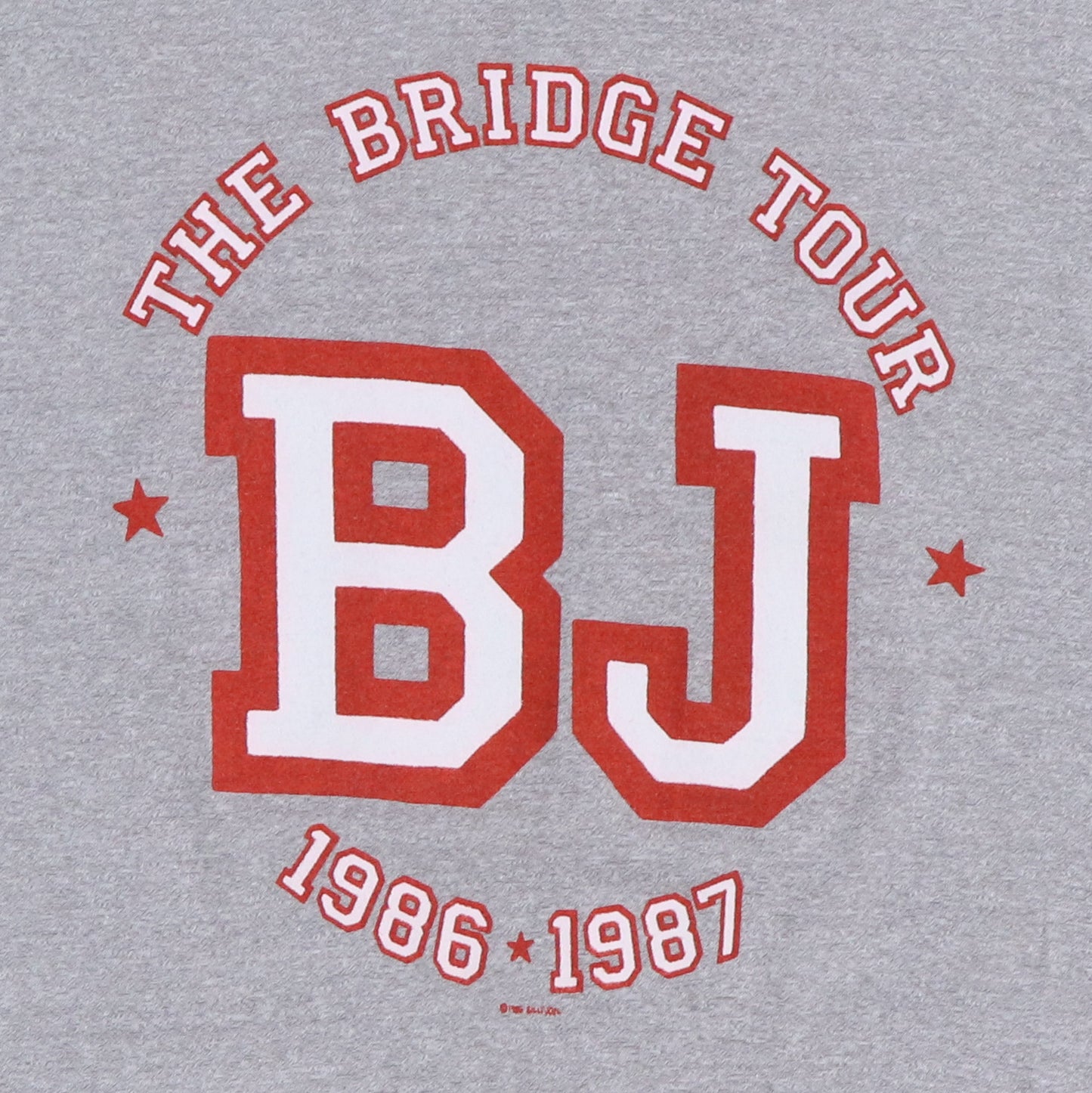 1986 Billy Joel The Bridge Tour Shirt