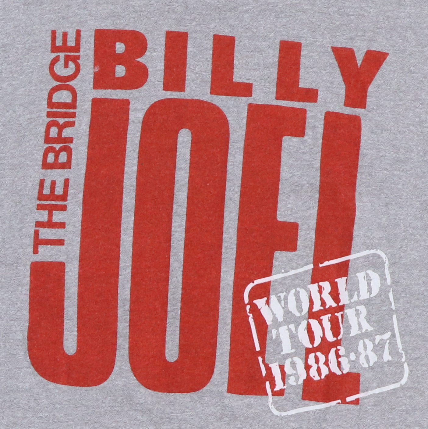 1986 Billy Joel The Bridge Tour Shirt