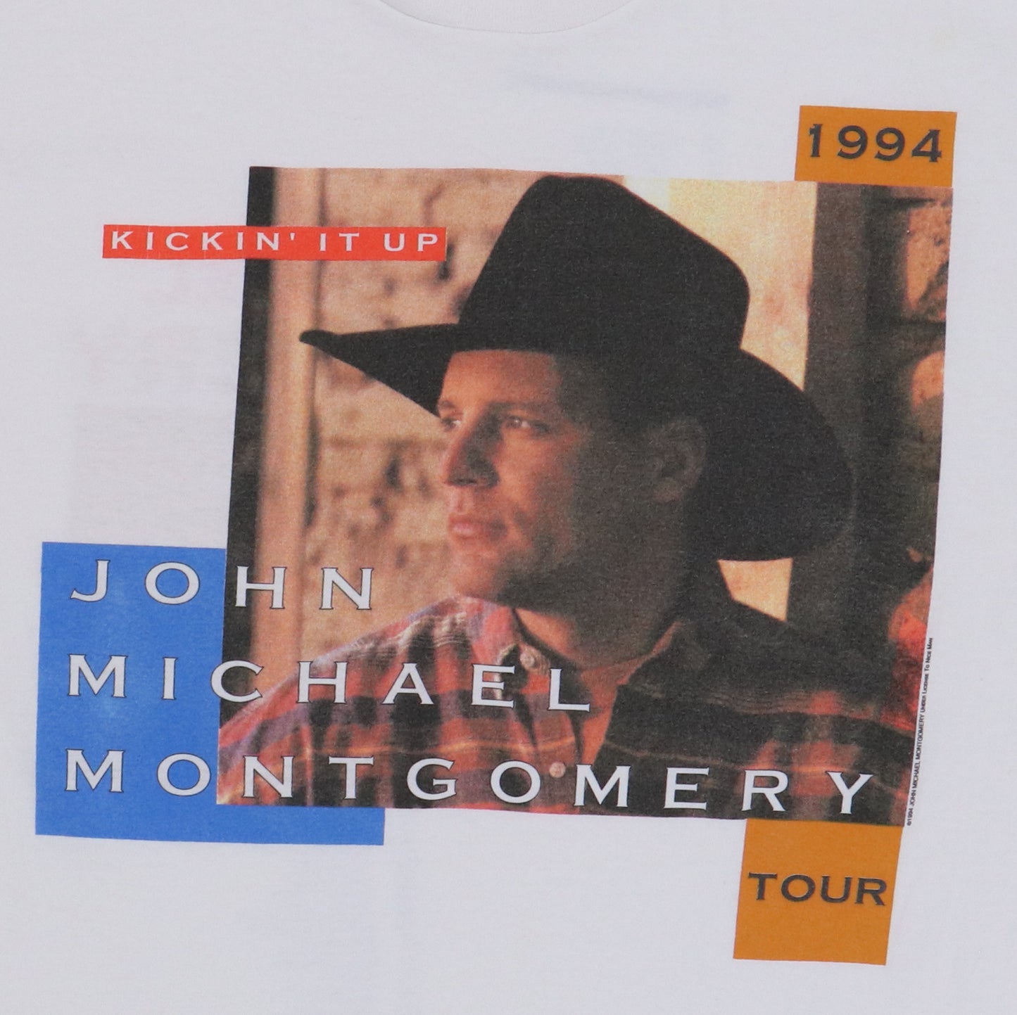 1994 John Michael Montgomery Kickin' It Up Tour Shirt