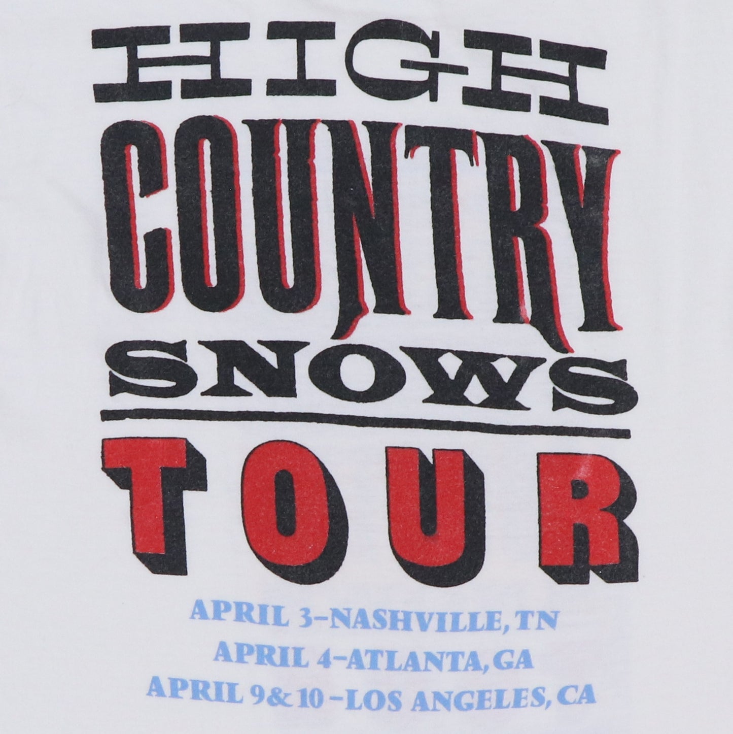 1985 Dan Fogelberg High Country Tour Shirt