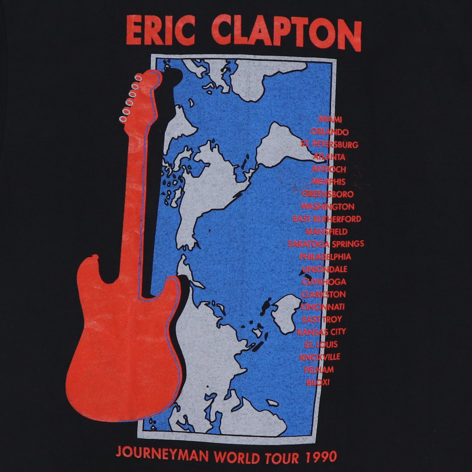 1990 Eric Clapton Journeyman Tour Shirt – WyCo Vintage