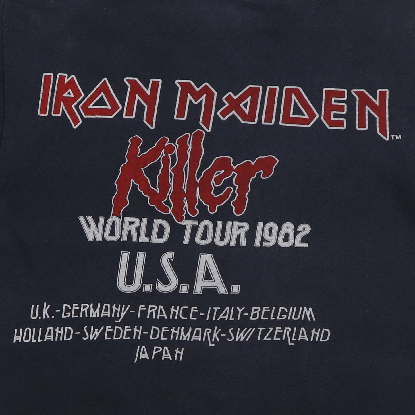 1982 Iron Maiden Killers Tour Shirt