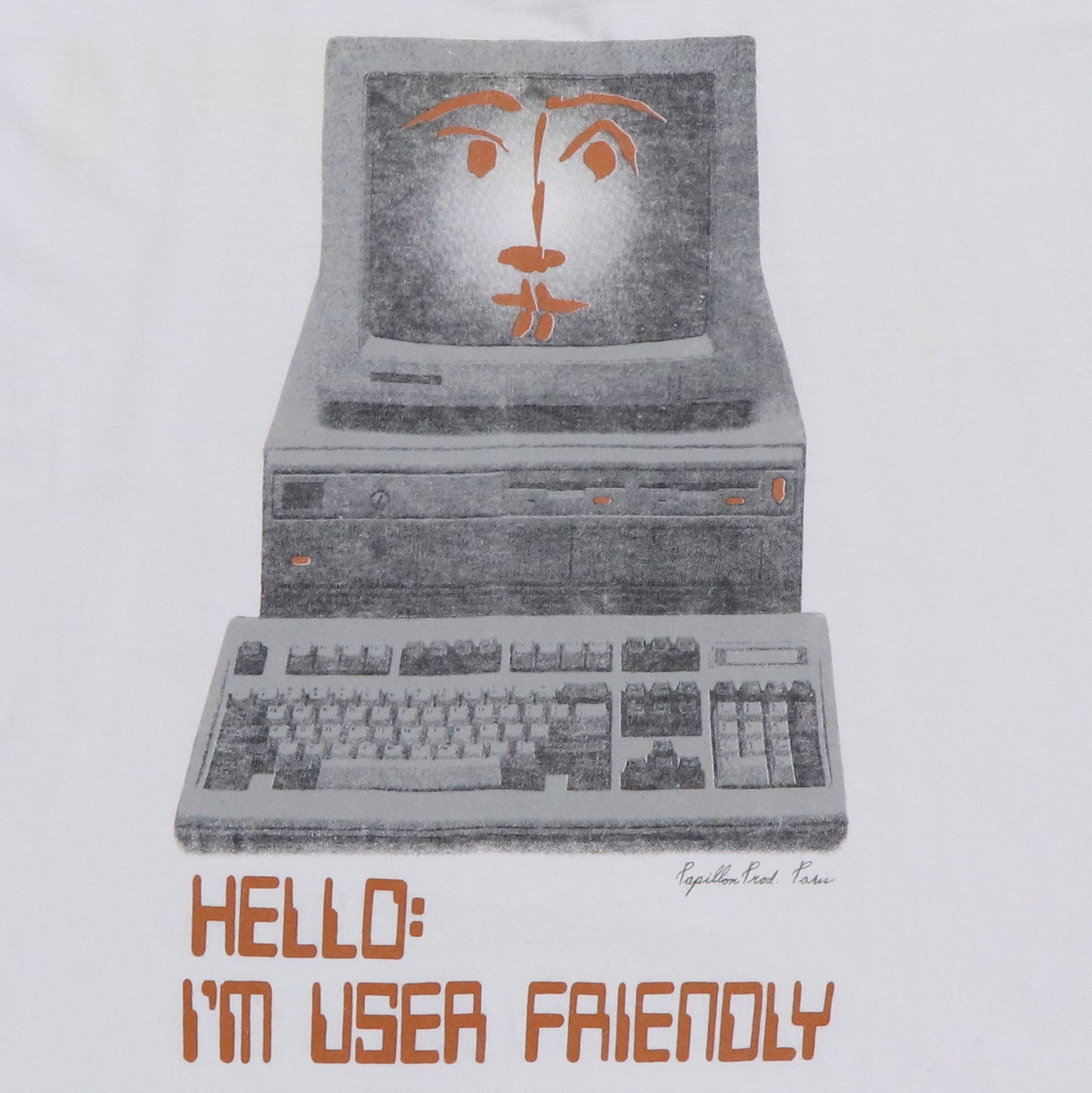 1980s I'm User Friendly Computer Shirt