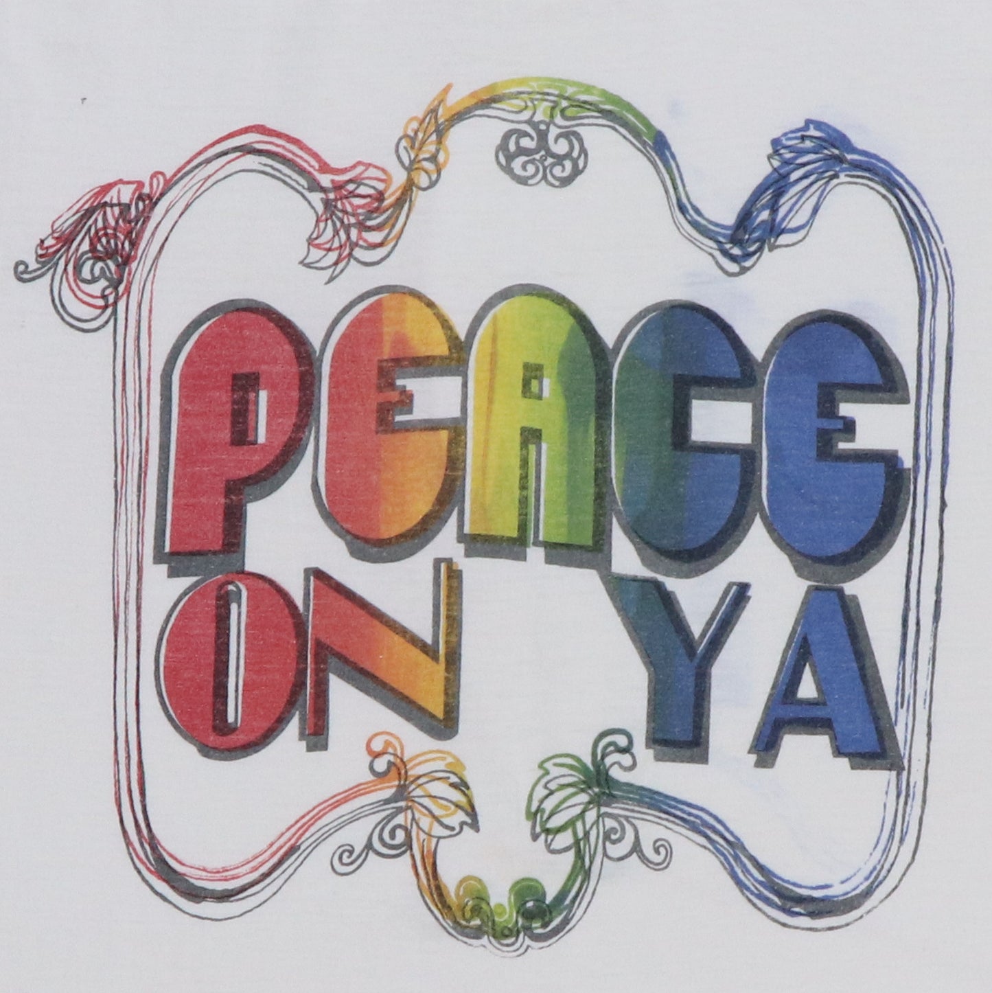 1970s Peace On Ya Shirt