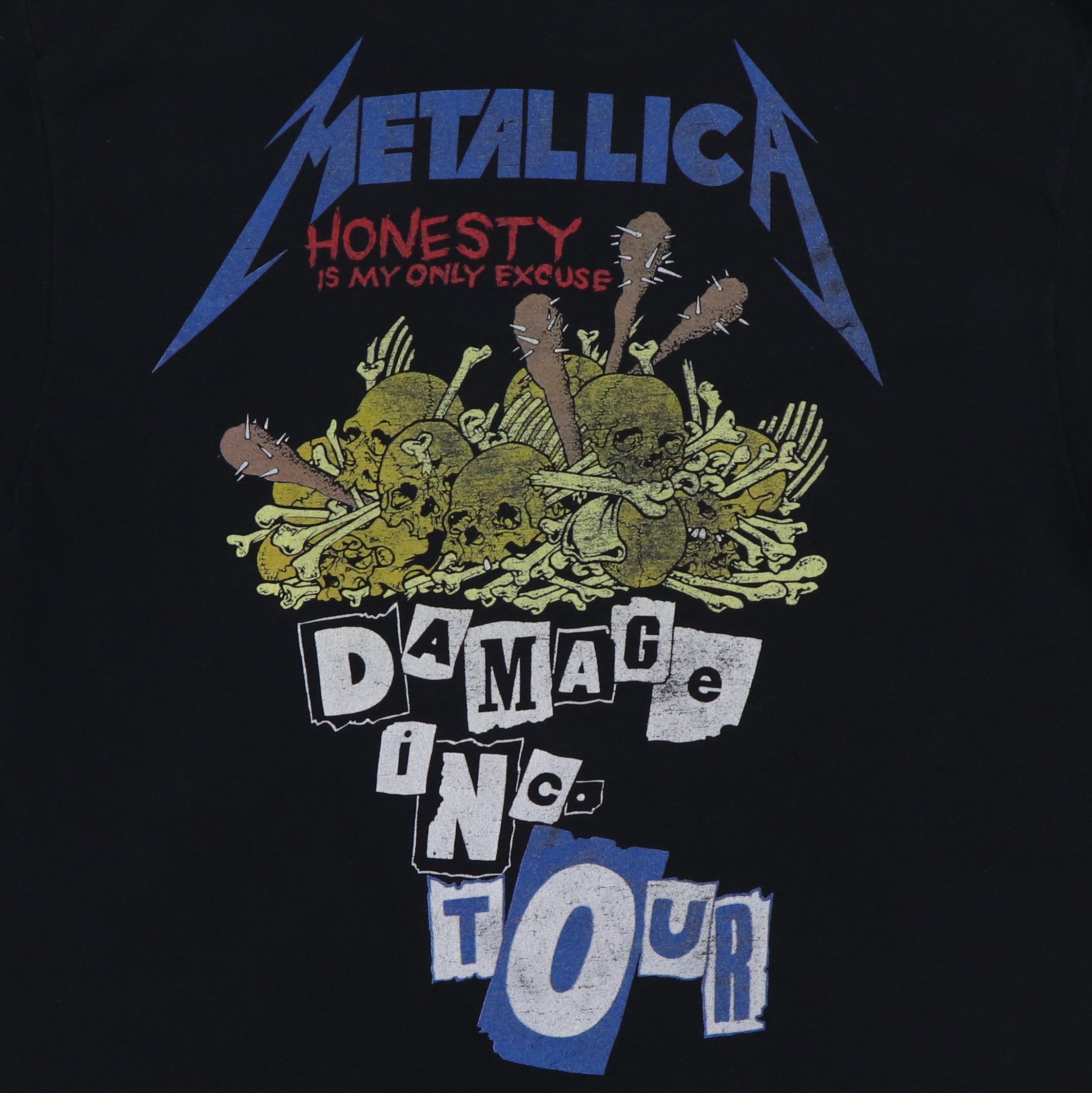 Vintage 1987 Metallica 2024 Damage Inc. Tour T Shirt