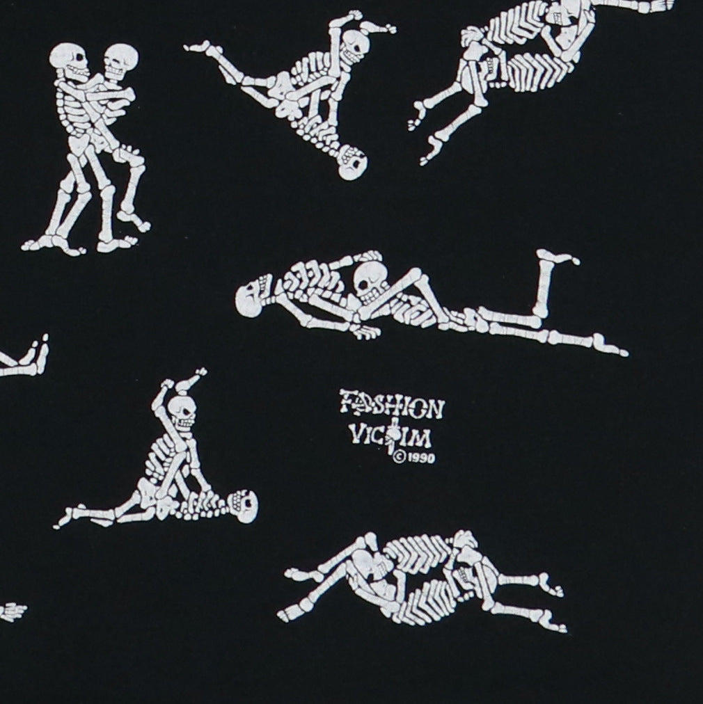 1990 Fashion Victim Skeleton Sex Kama Sutra Shirt – WyCo Vintage