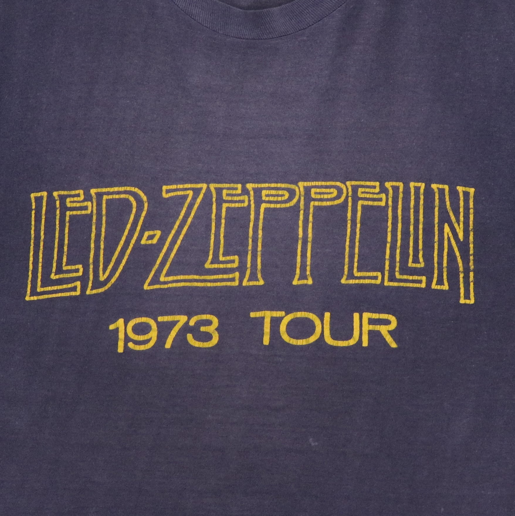 Led zeppelin 1973 tour t shirt best sale