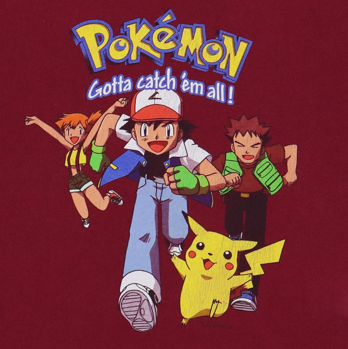 Youth Vintage Y2K 1999 Rare Nintendo Pokémon Group Gotta shops Catch Em All Tshirt L