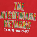 1986 Alice Cooper The Nightmare Returns Tour Shirt