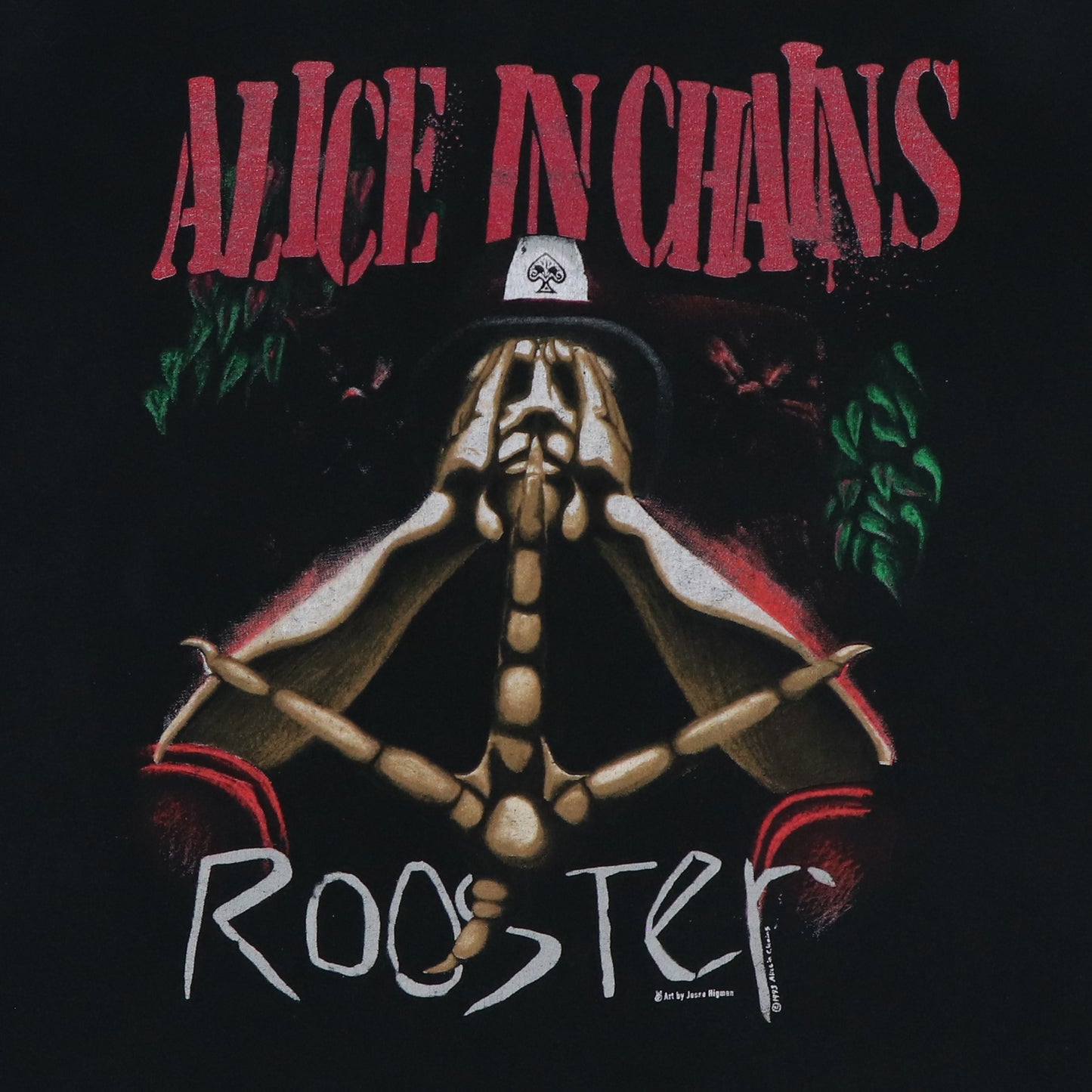 1993 Alice In Chains Rooster Shirt