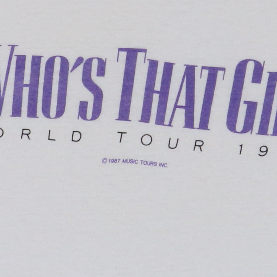 1987 Madonna Who's That Girl Tour Shirt