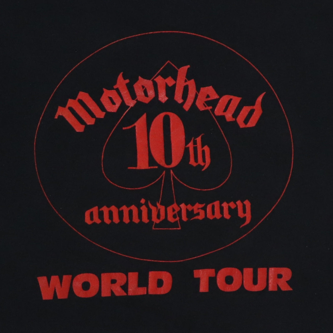 1985 Motorhead 10th Anniversary World Tour Shirt