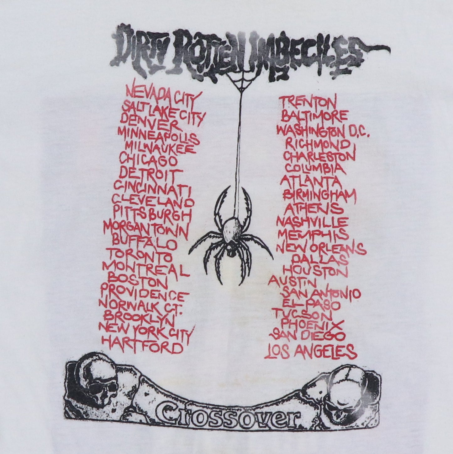 1987 DRI Crossover Tour Shirt