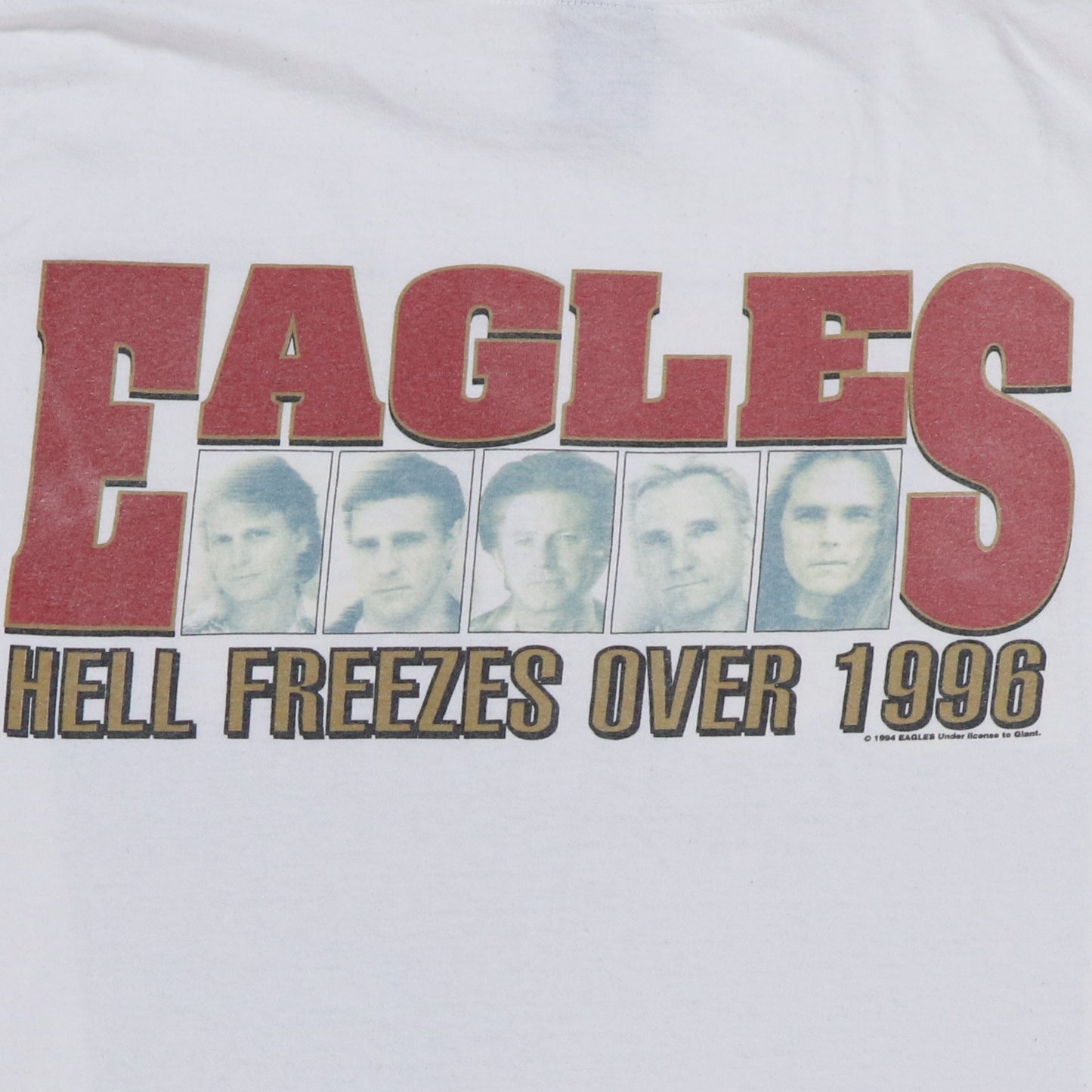 1996 Eagles Hell Freezes Over Tour Shirt