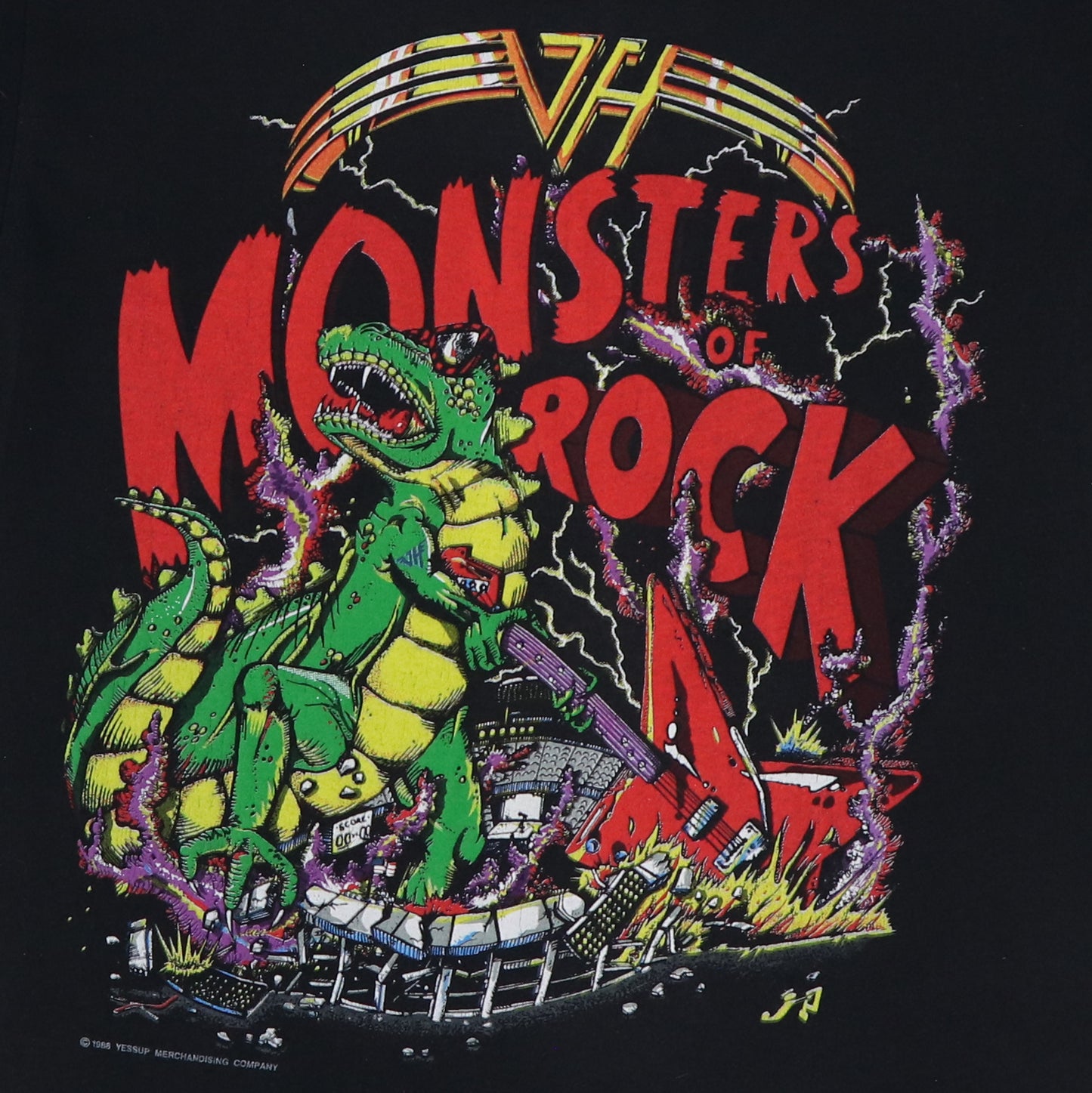 1988 Van Halen Monsters Of Rock Concert Shirt