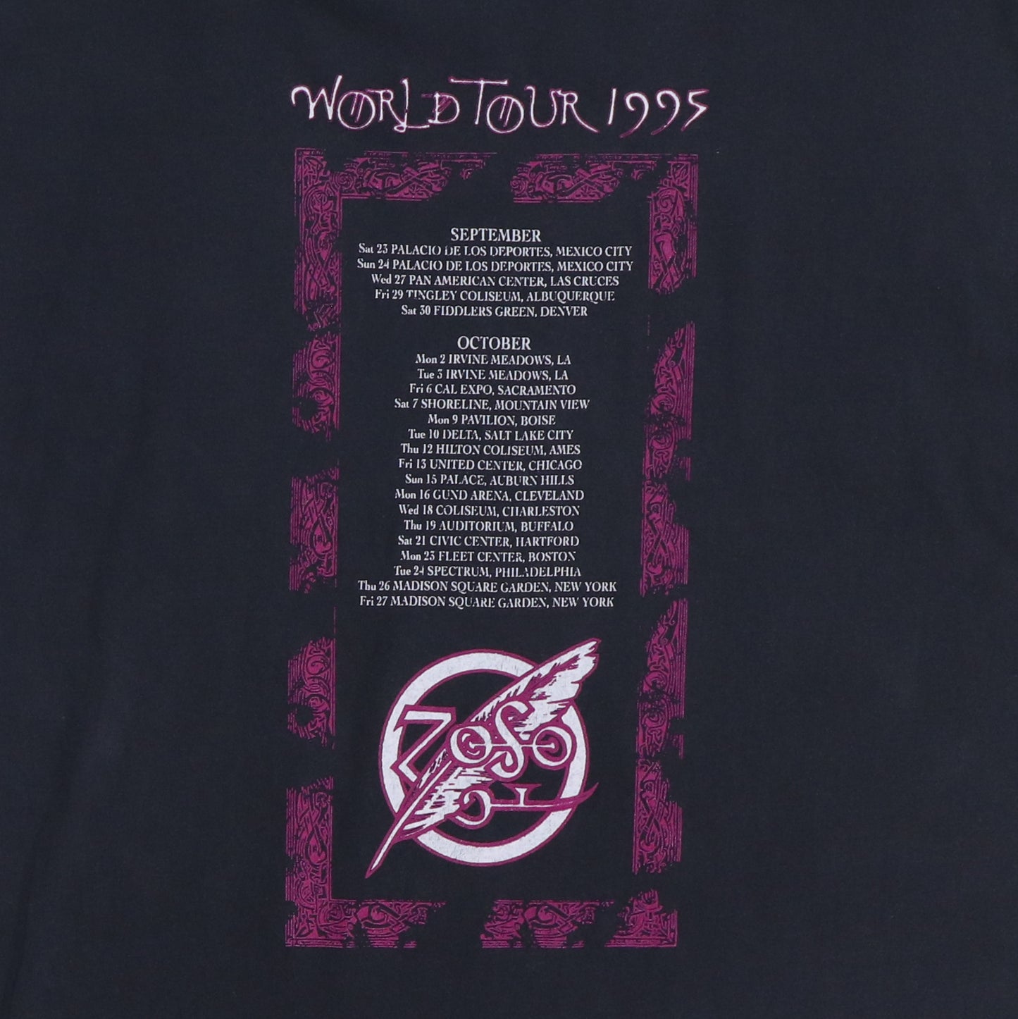 1995 Jimmy Page Robert Plant Tour Shirt