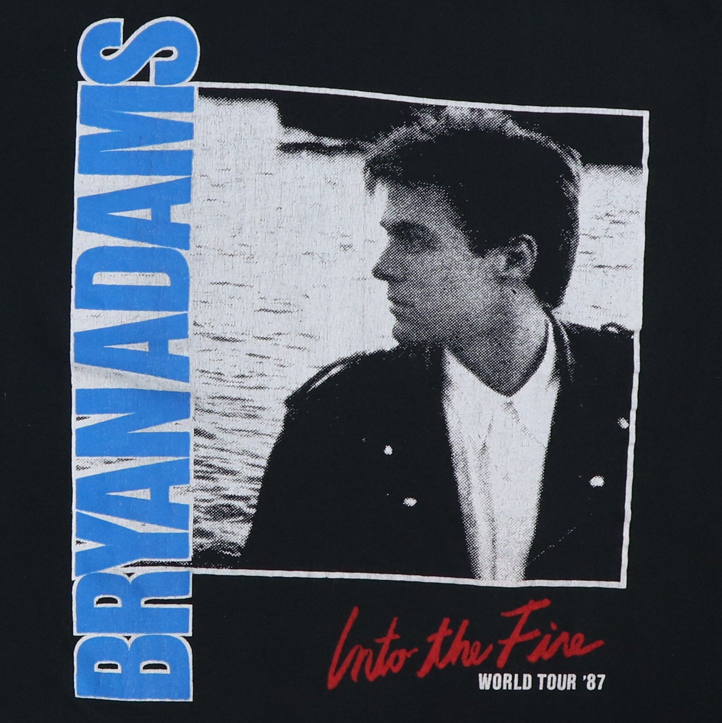 1987 Bryan Adams Into The Fire World Tour Shirt