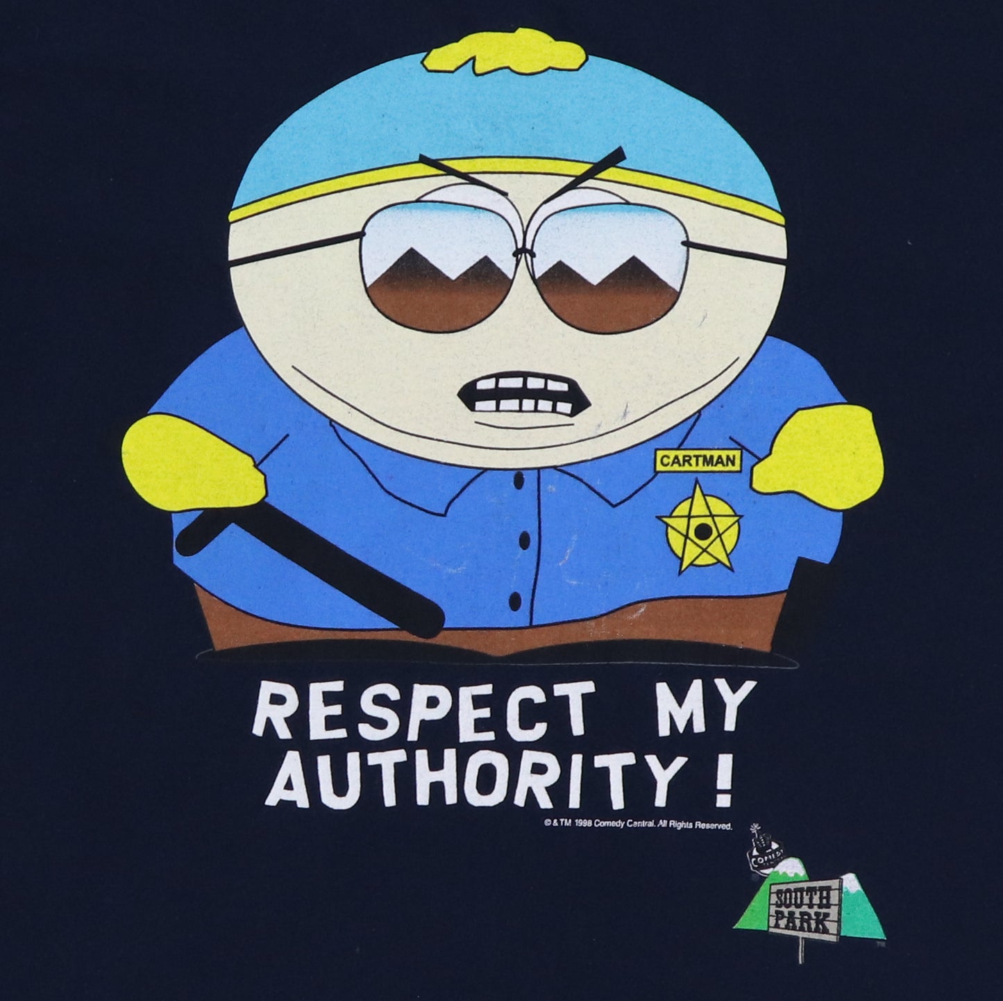 1998 South Park Eric Cartman Respect My Authority Shirt