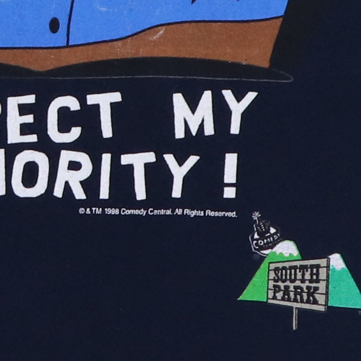 1998 South Park Eric Cartman Respect My Authority Shirt