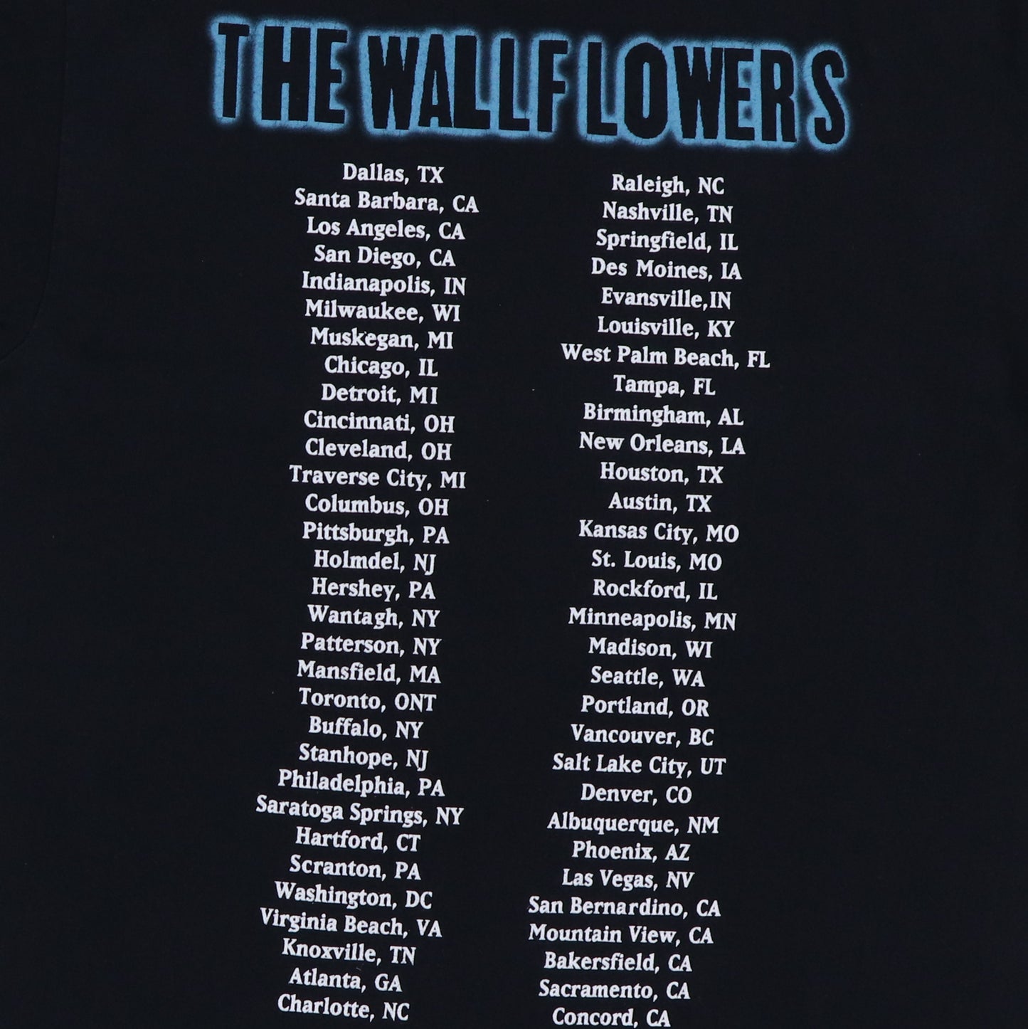 1990s The Wallflowers Tour Shirt