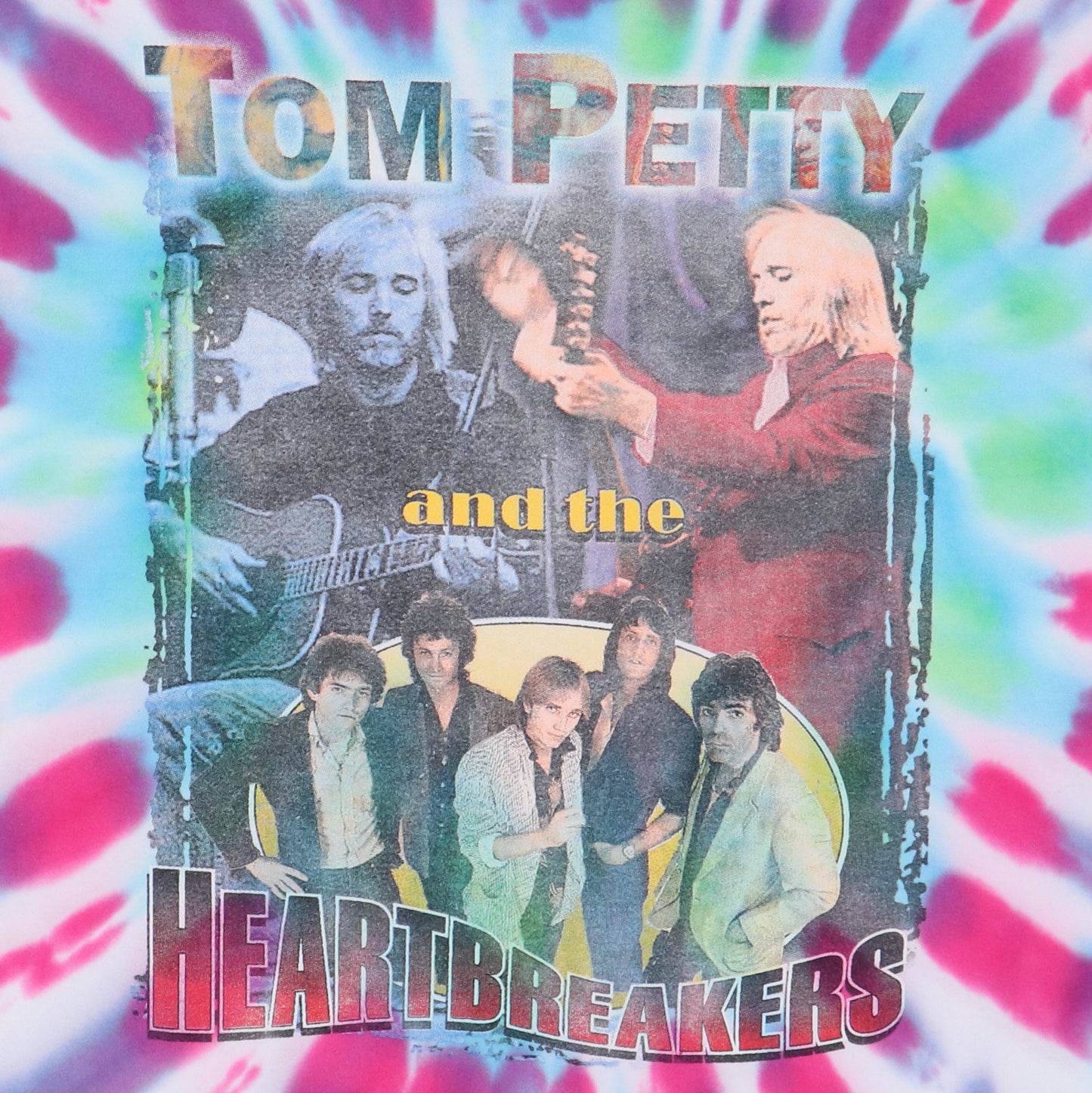 2001 Tom Petty And The Heartbreakers Tie Dye Tour Shirt