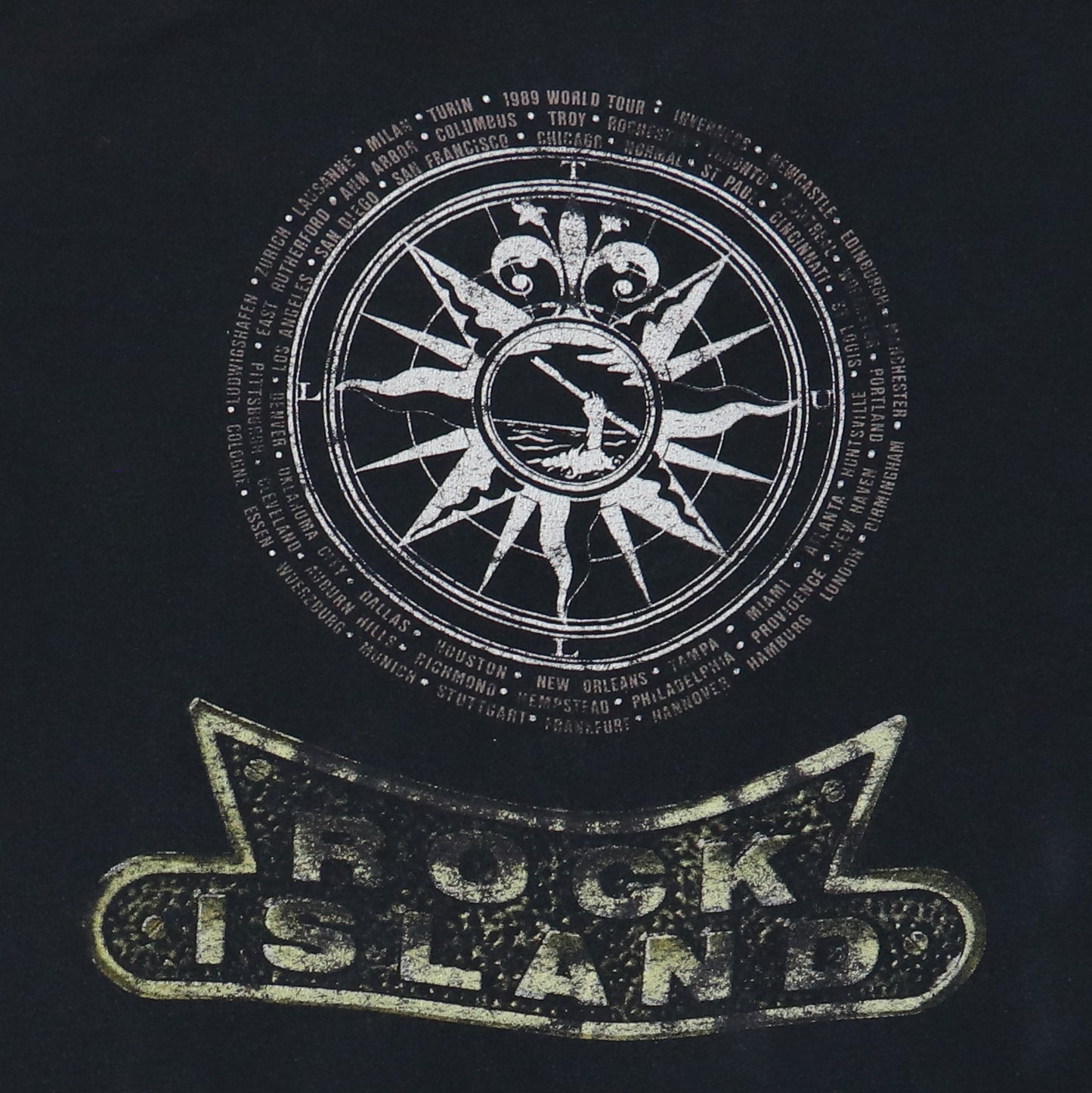 1989 Jethro Tull Rock Island Tour Shirt