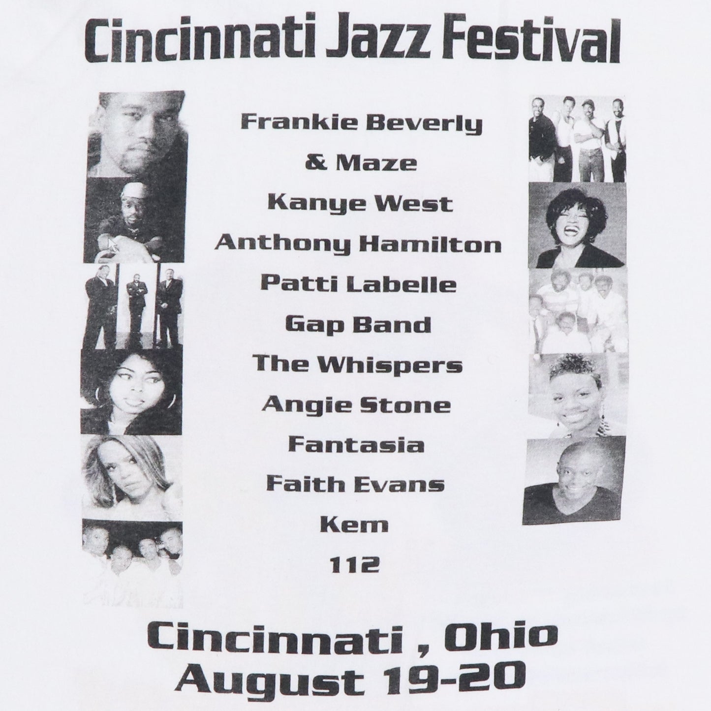 2005 Cincinnati Jazz Festival Concert Shirt