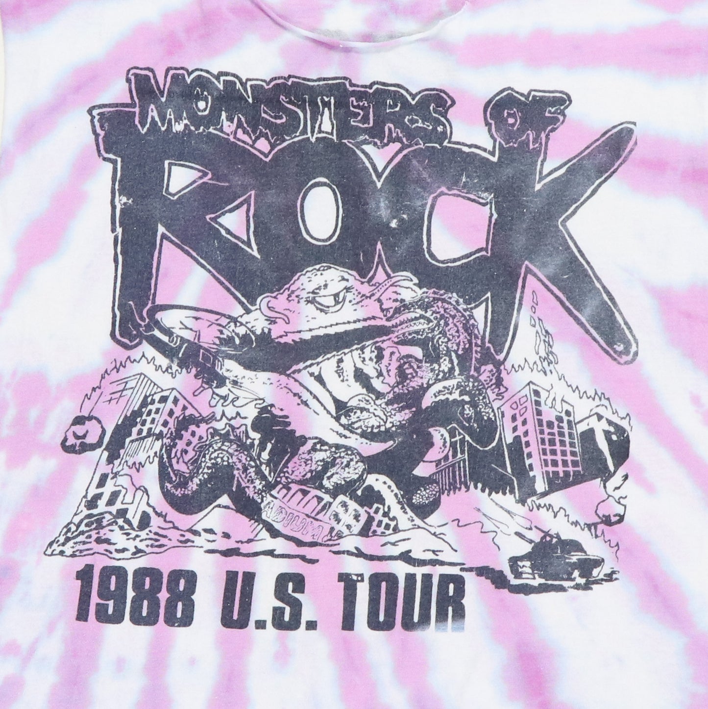 1988 Monsters Of Rock Tour Tie Dye Shirt