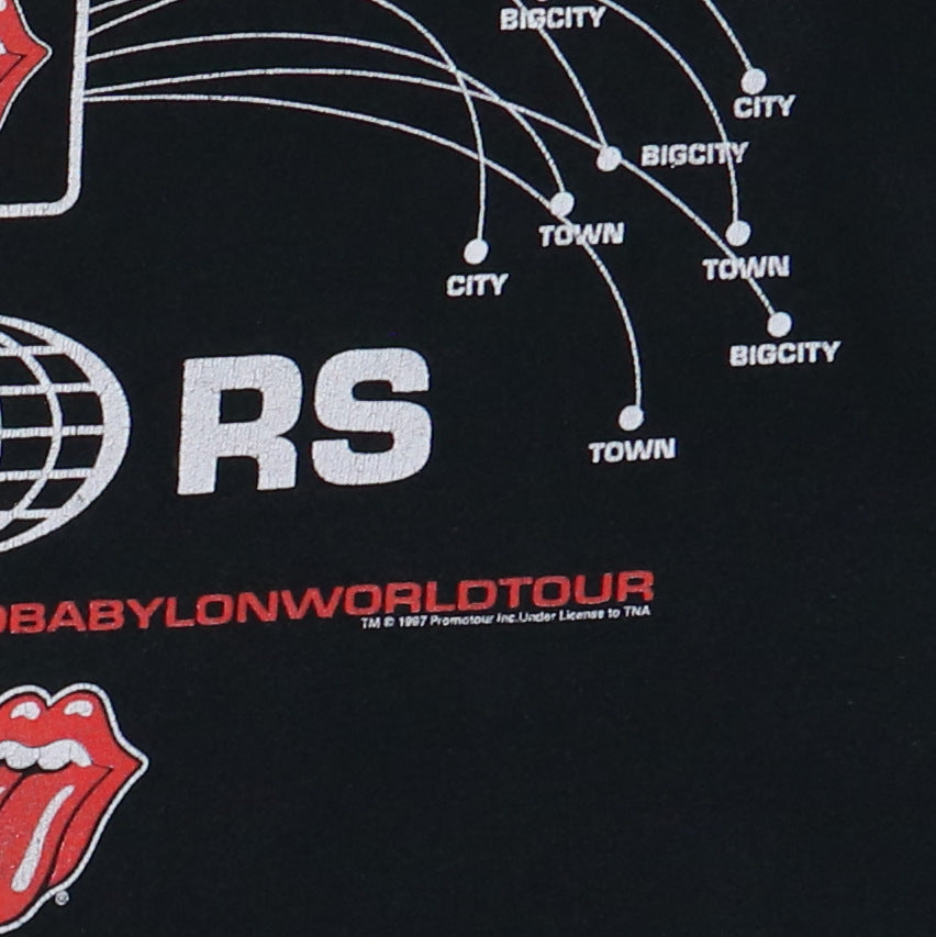 1997 Rolling Stones Bridges To Babylon Tour Shirt