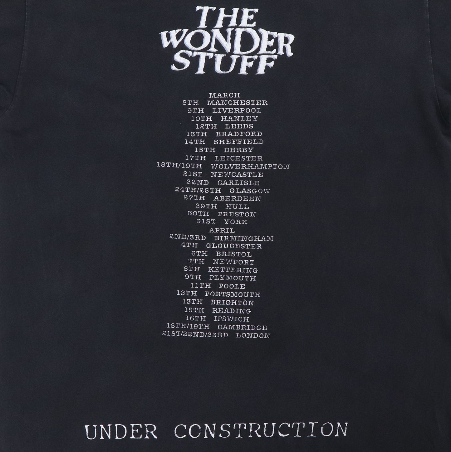 1993 The Wonder Stuff Idiot Tour Shirt