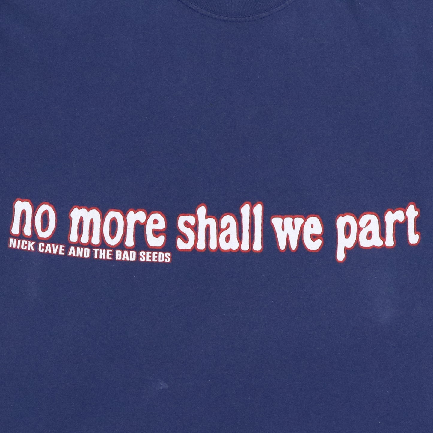 2001 Nick Cave Bad Seeds No More Shall We Part Tour Shirt