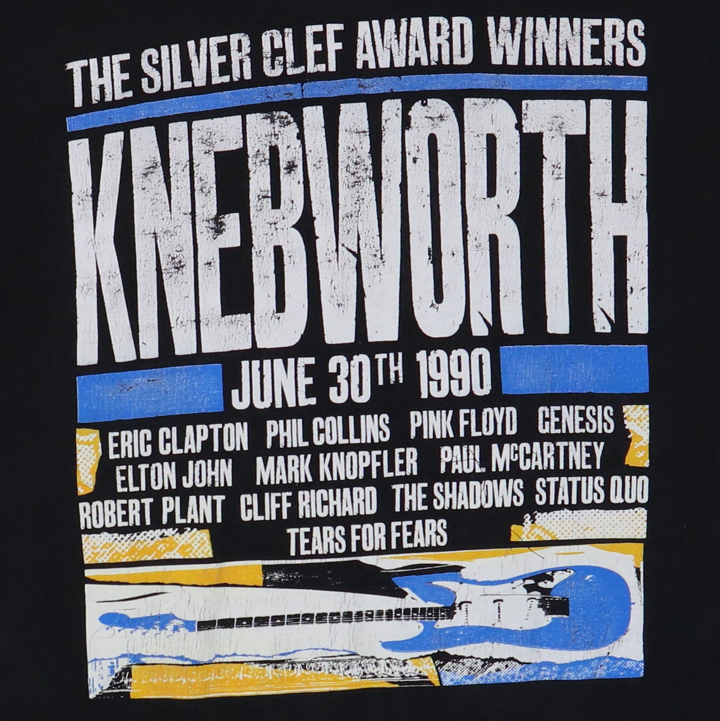 1990 Knebworth Silver Clef Award Winners Shirt