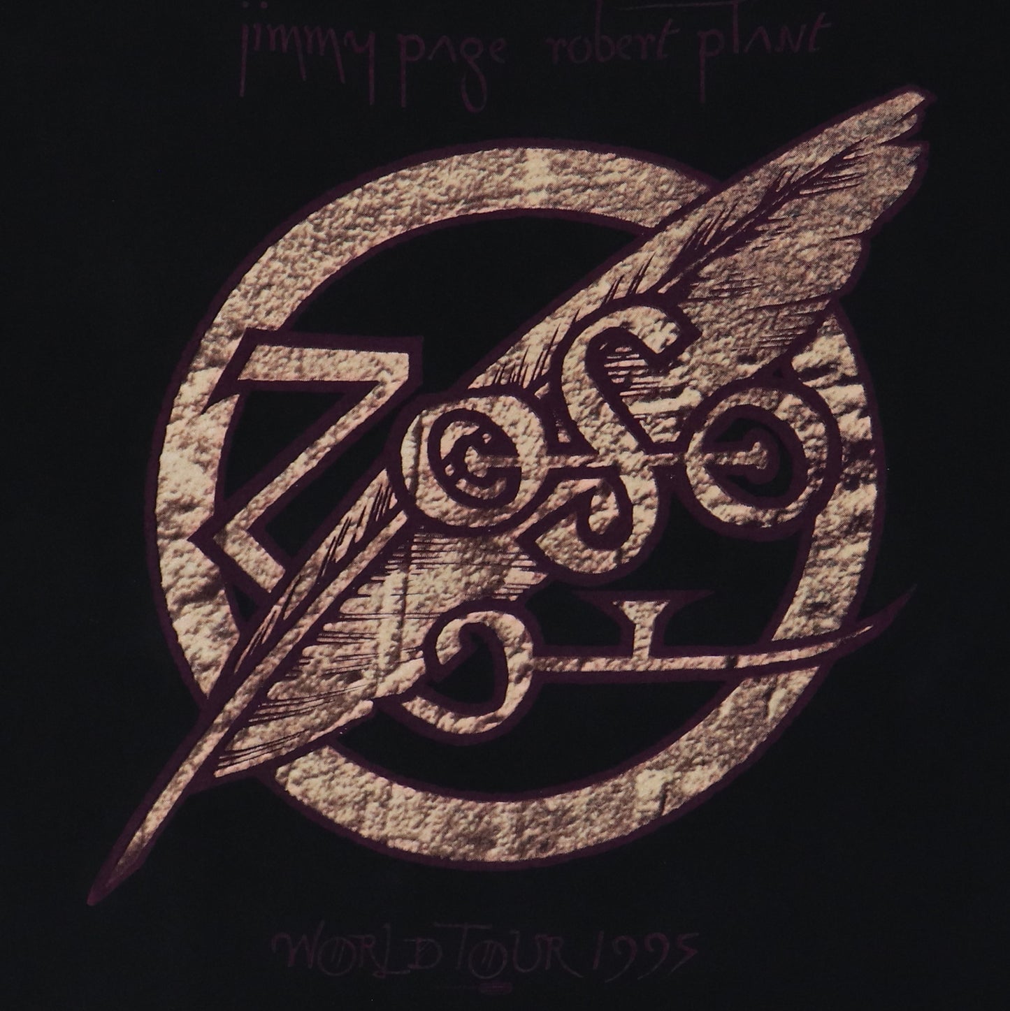 1995 Jimmy Page & Robert Plant Zoso Tour Shirt