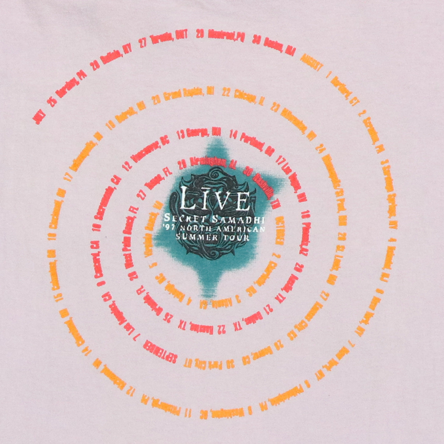 1997 Live Secret Samadhi Tour Color Change Shirt