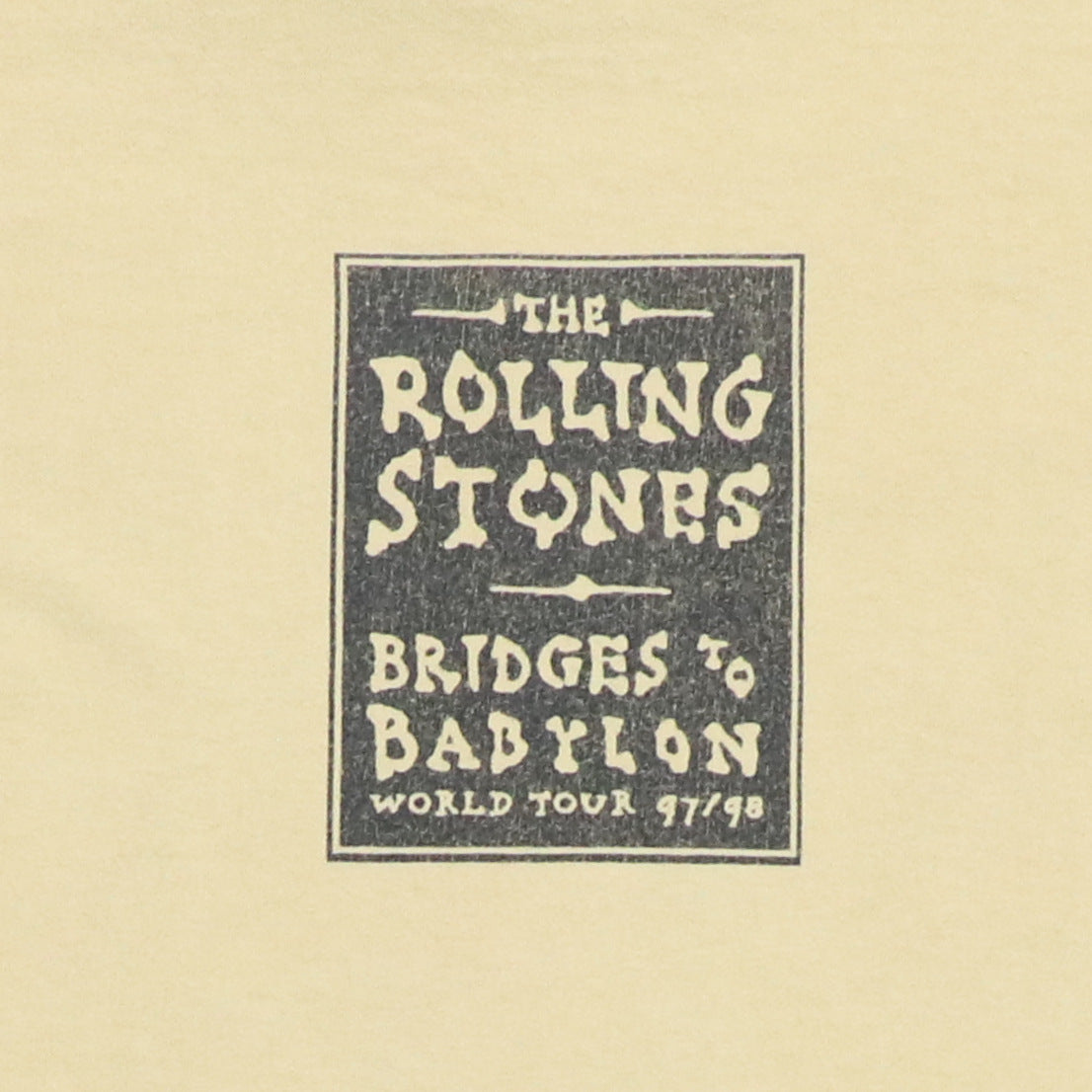 1997 Rolling Stones Bridges To Babylon Tour Color Change Shirt