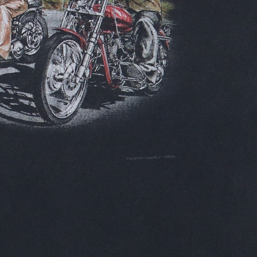 1990s Born To Roam Motorcycle Shirt