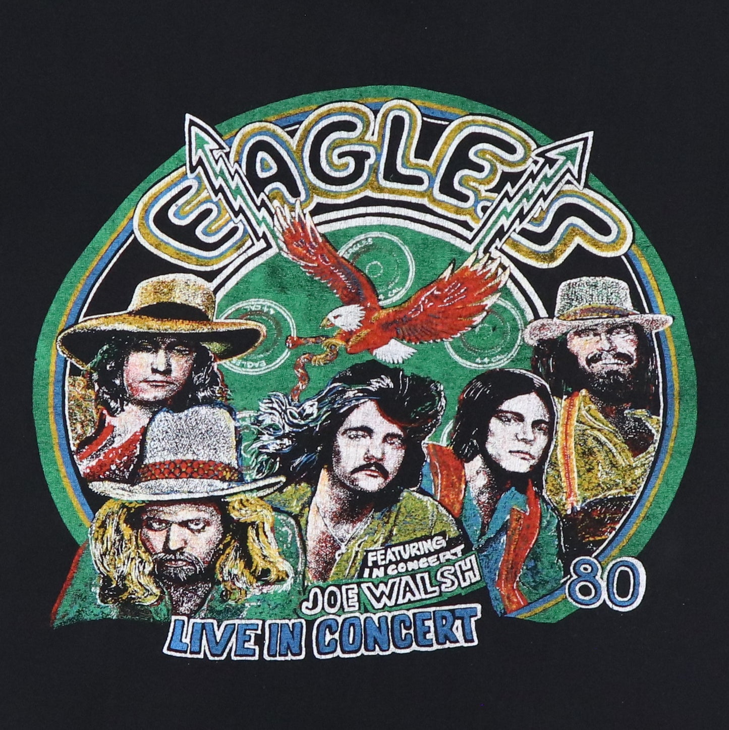 1980 Eagles Live In Concert Tour Shirt