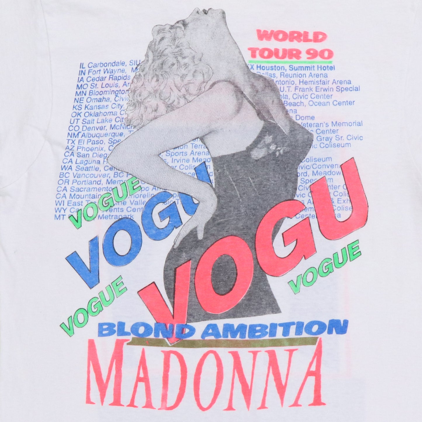 1990 Madonna Blonde Ambiition Tour Shirt