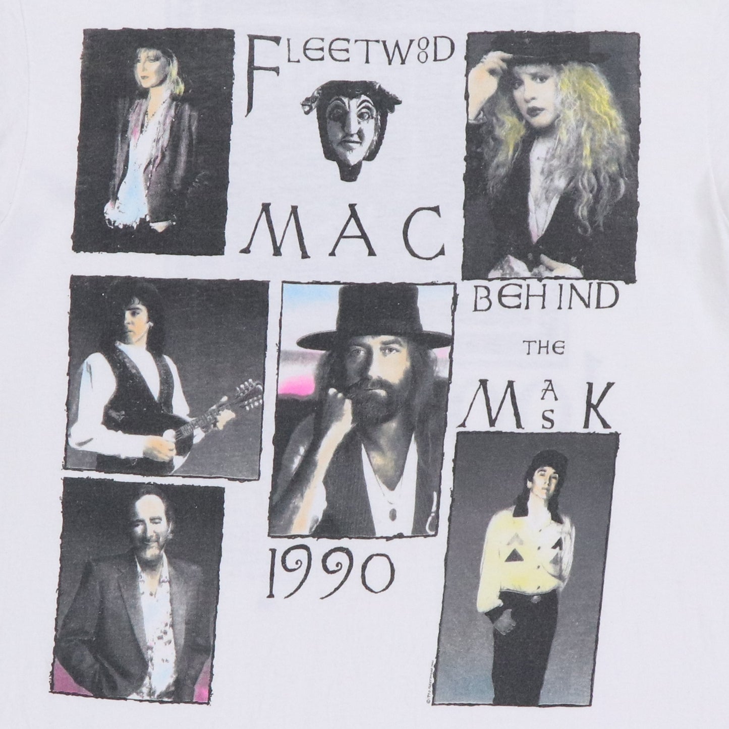 1990 Fleetwood Mac Behind The Mask Tour Shirt