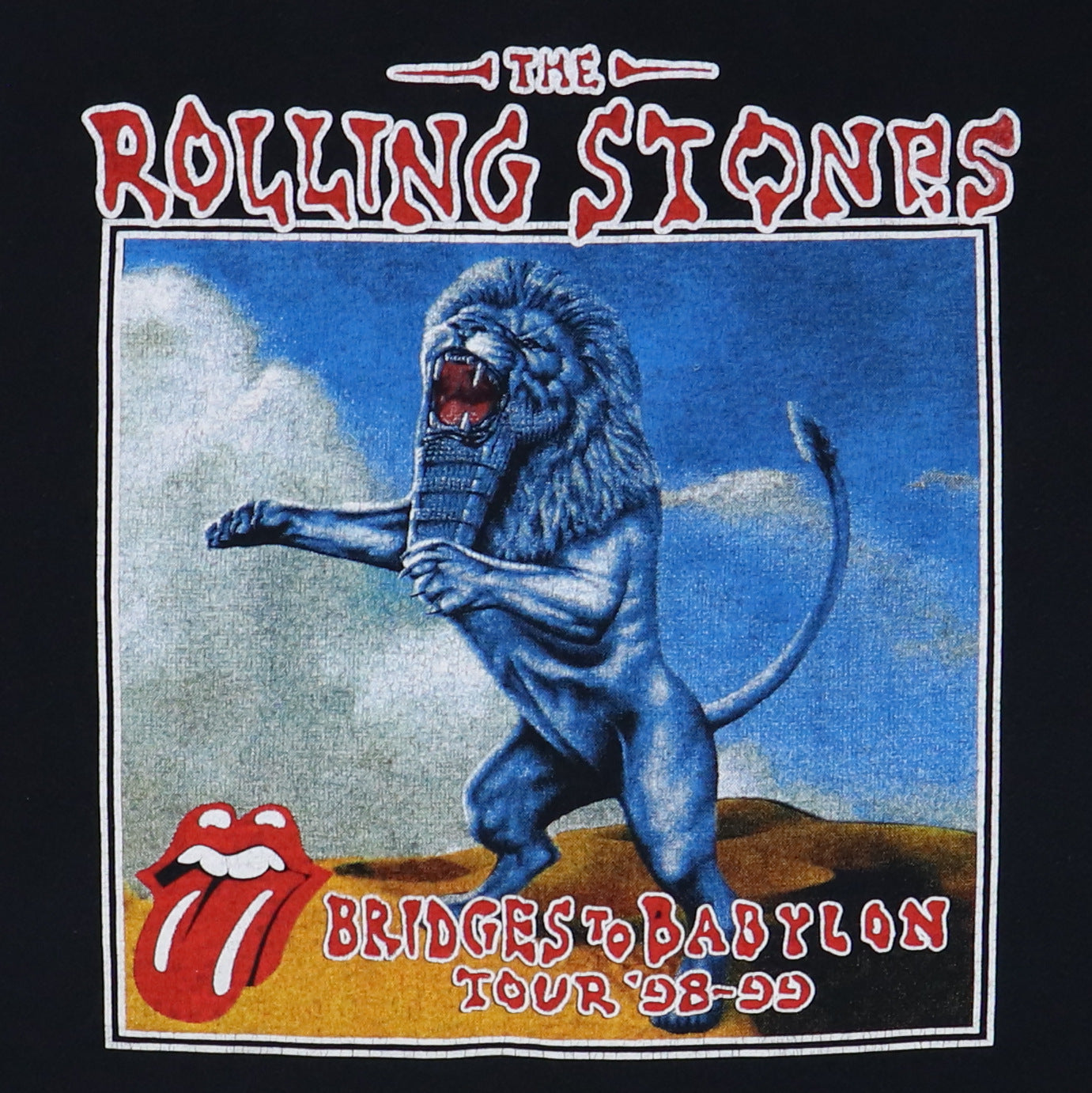 1998 Rolling Stones Bridges To Babylon Tour Shirt
