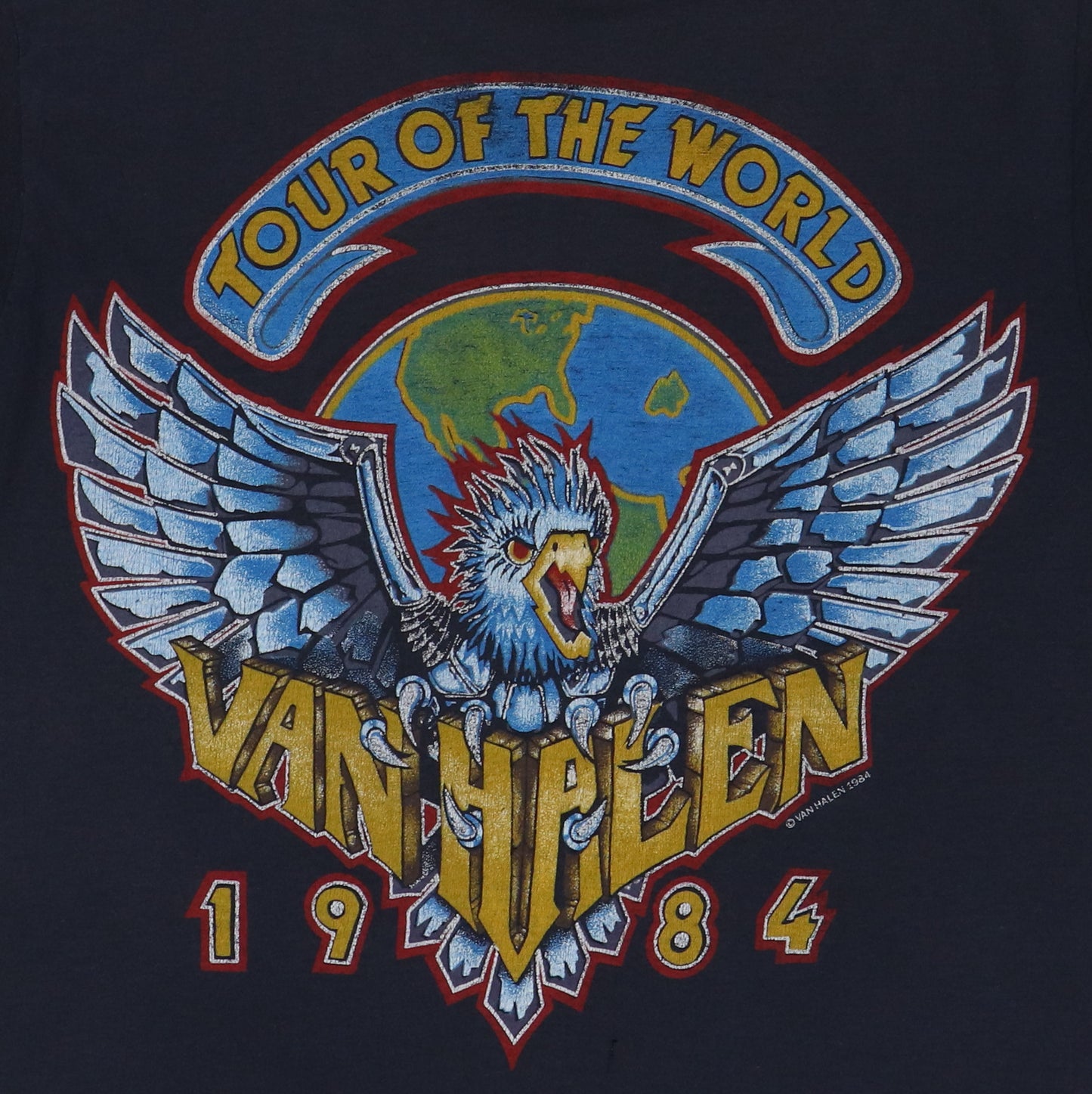 1984 Van Halen Tour Of The World Shirt