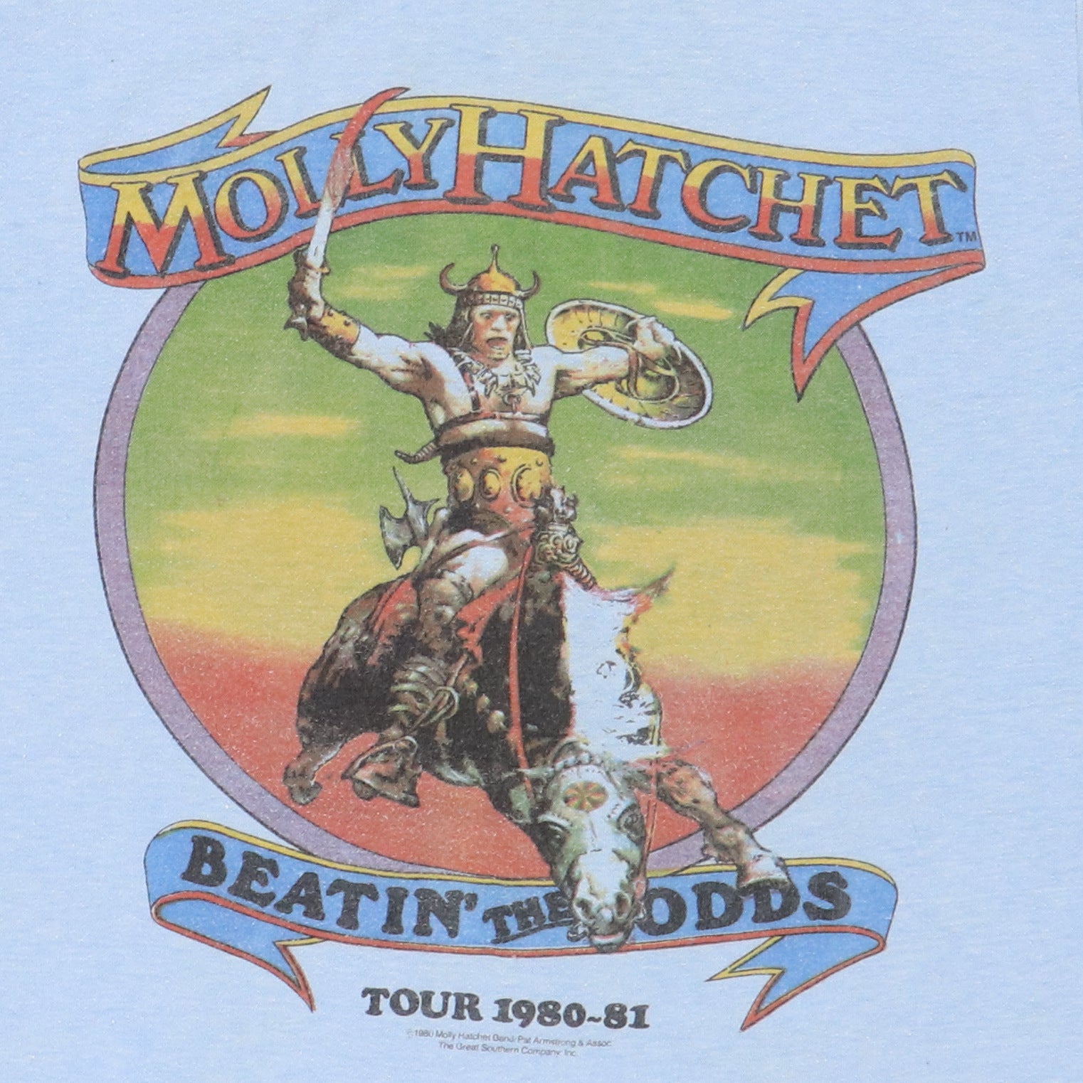 1980 Molly Hatchet Beatin The Odds Tour Shirt – WyCo Vintage