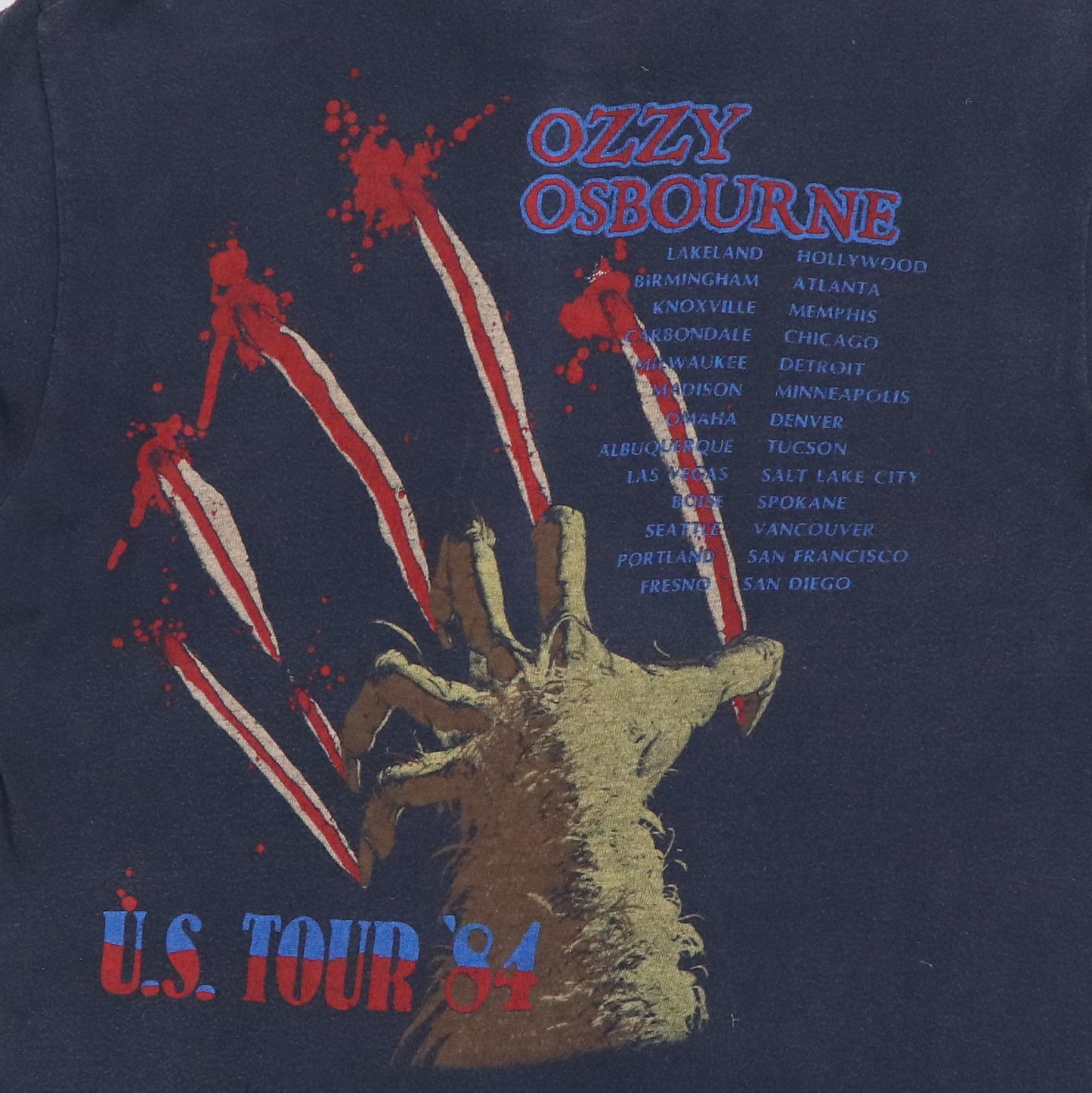 1984 Ozzy Osbourne Bark At The Moon Tour Shirt