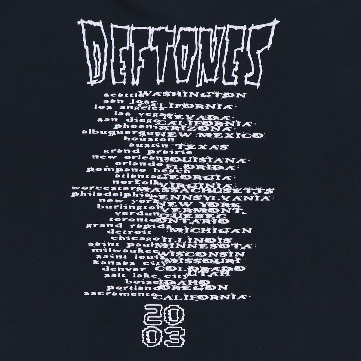 2003 Deftones Tour Shirt