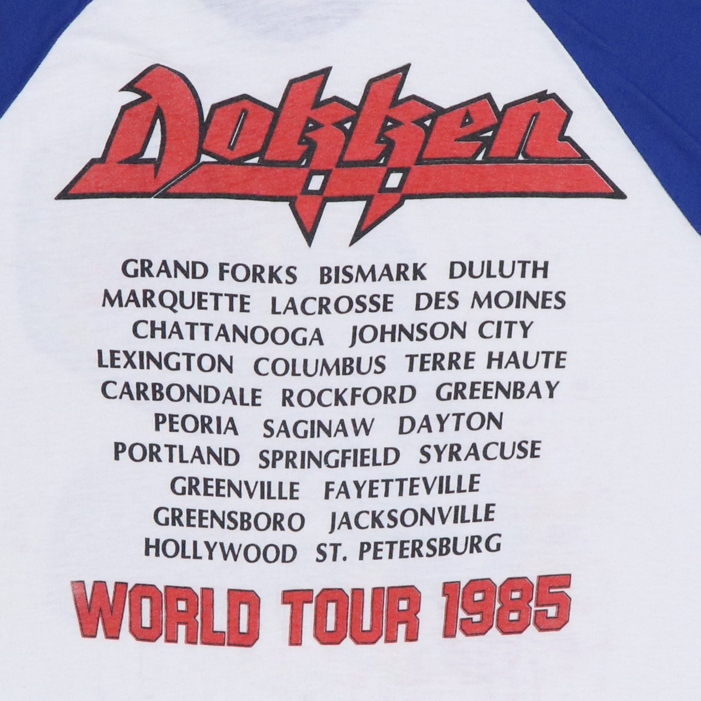 1985 Dokken Tour Jersey Shirt