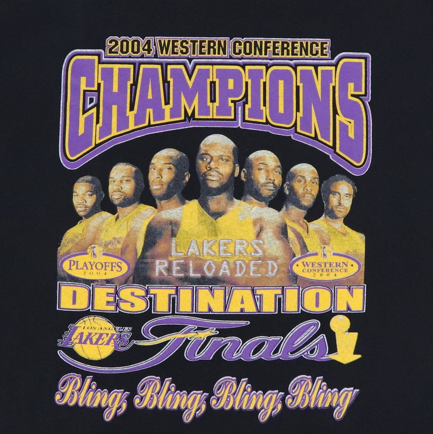 2004 Los Angeles Lakers Bling Bling Playoffs Shirt